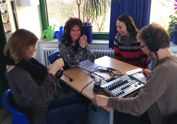 Podcast an der Tausschule Backnang am 30.01.2014 - Foto by Schulleiter Nossek