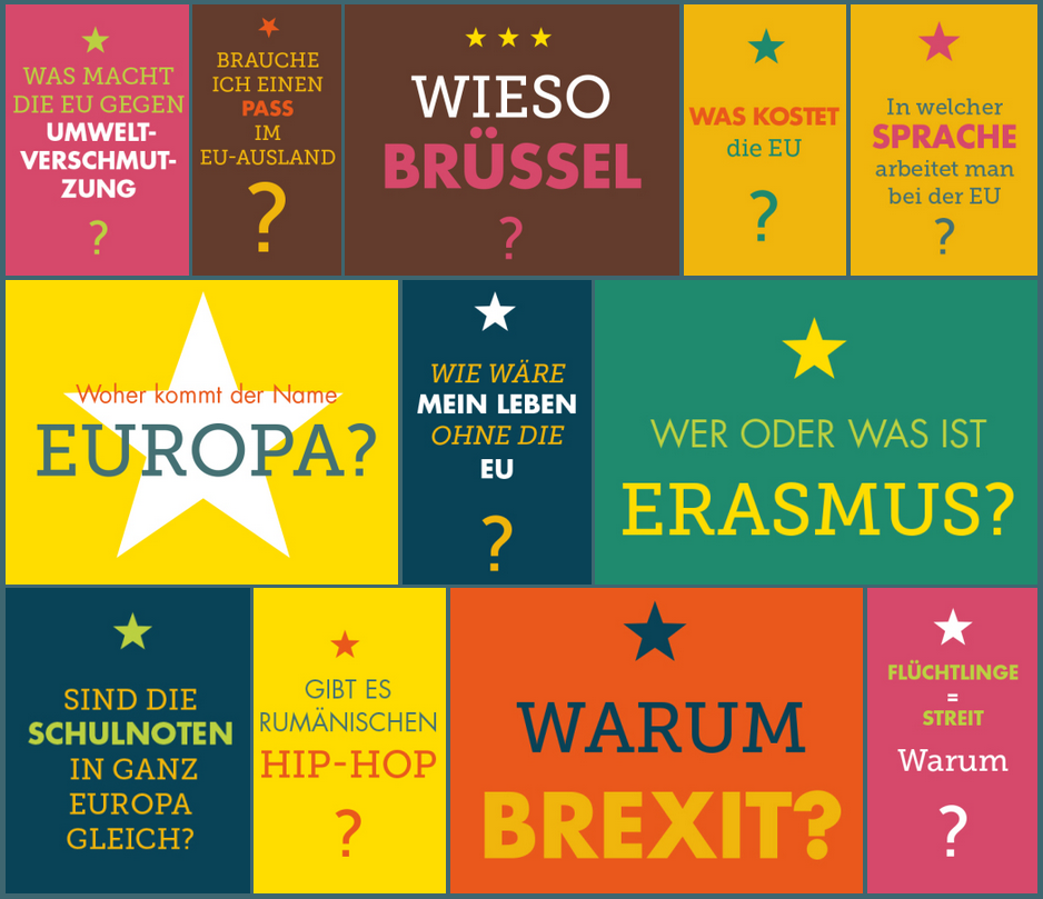 100 Fragen an Europa (eine erste Auswahl)